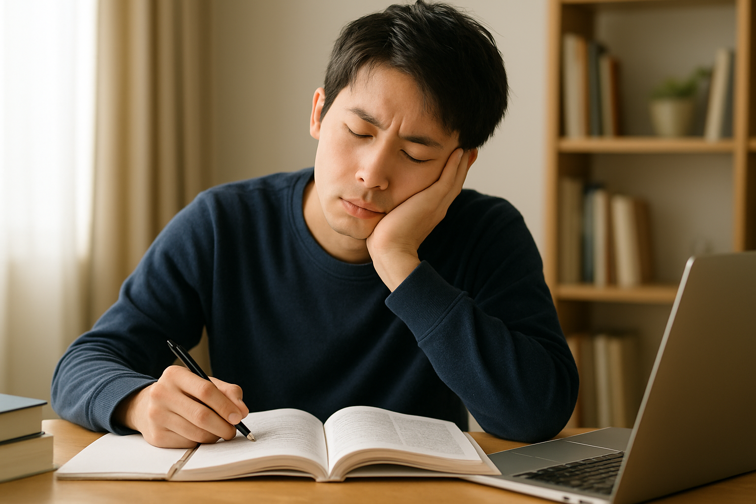 勉強し始めると眠くなるのは、生活習慣と脳の仕組みが原因です