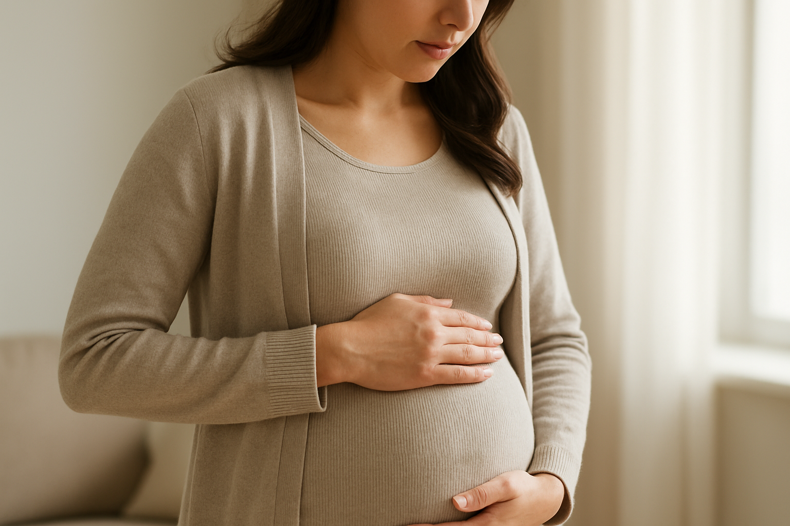 妊娠中期のお腹上部の痛みは多くが自然な生理現象です