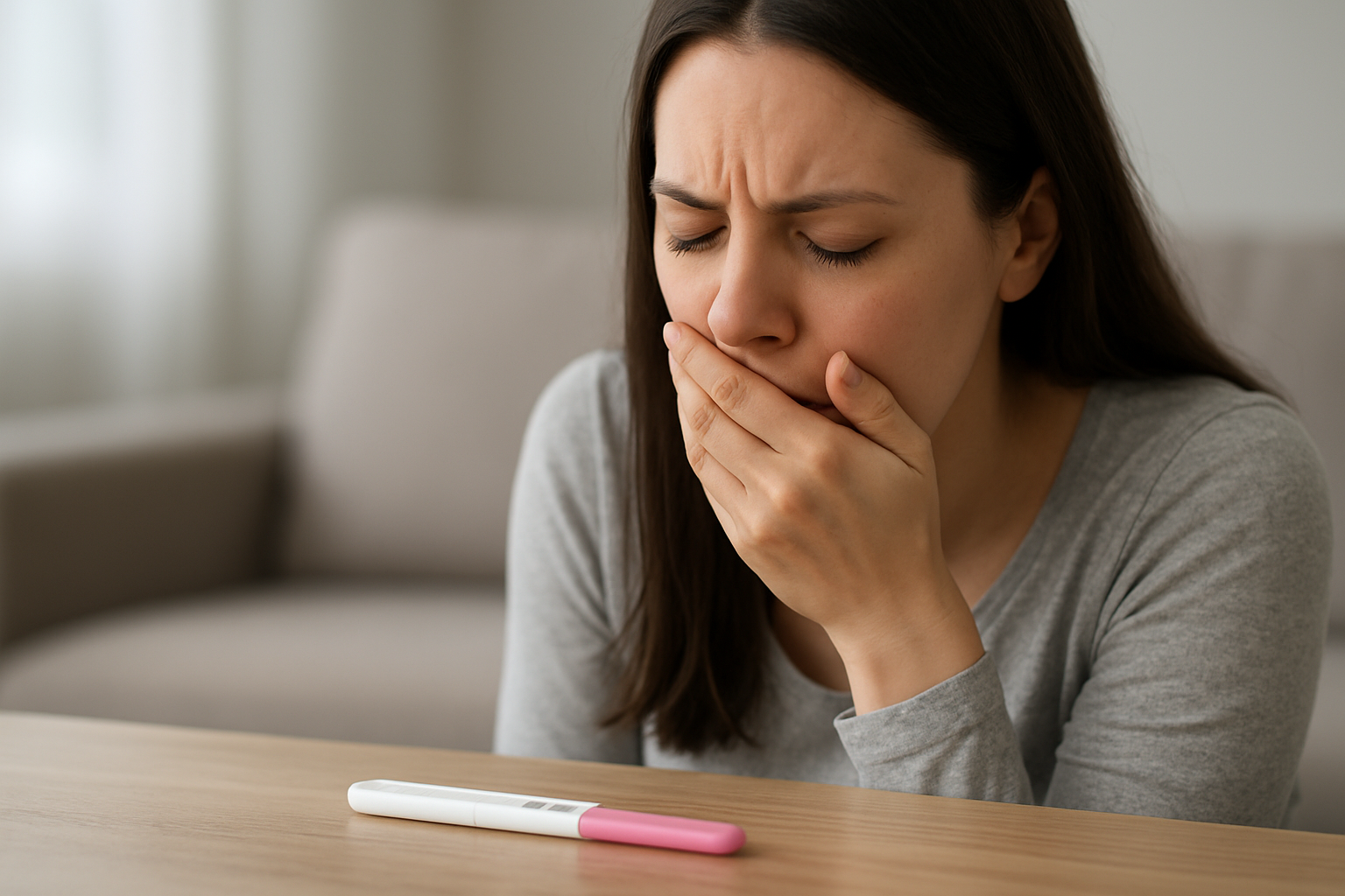 妊娠検査薬が陰性でも吐き気がある場合、再検査が必要な可能性があります