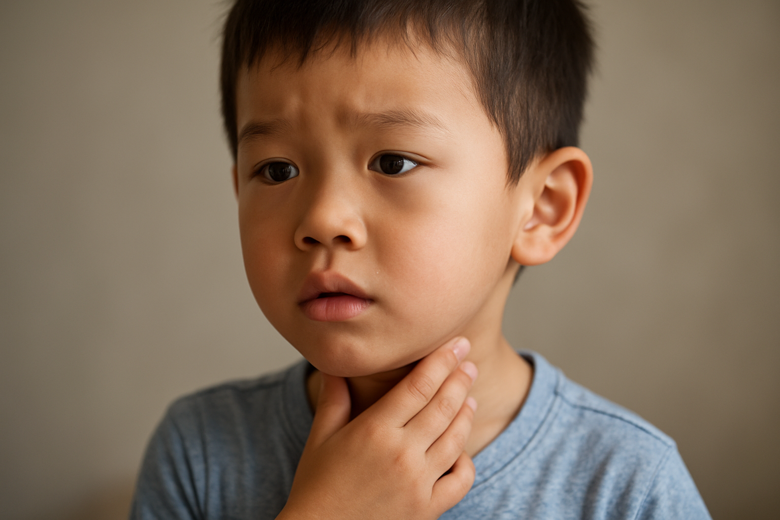 子供の首にずっとあるしこりは、ほとんどがリンパ節の腫れ