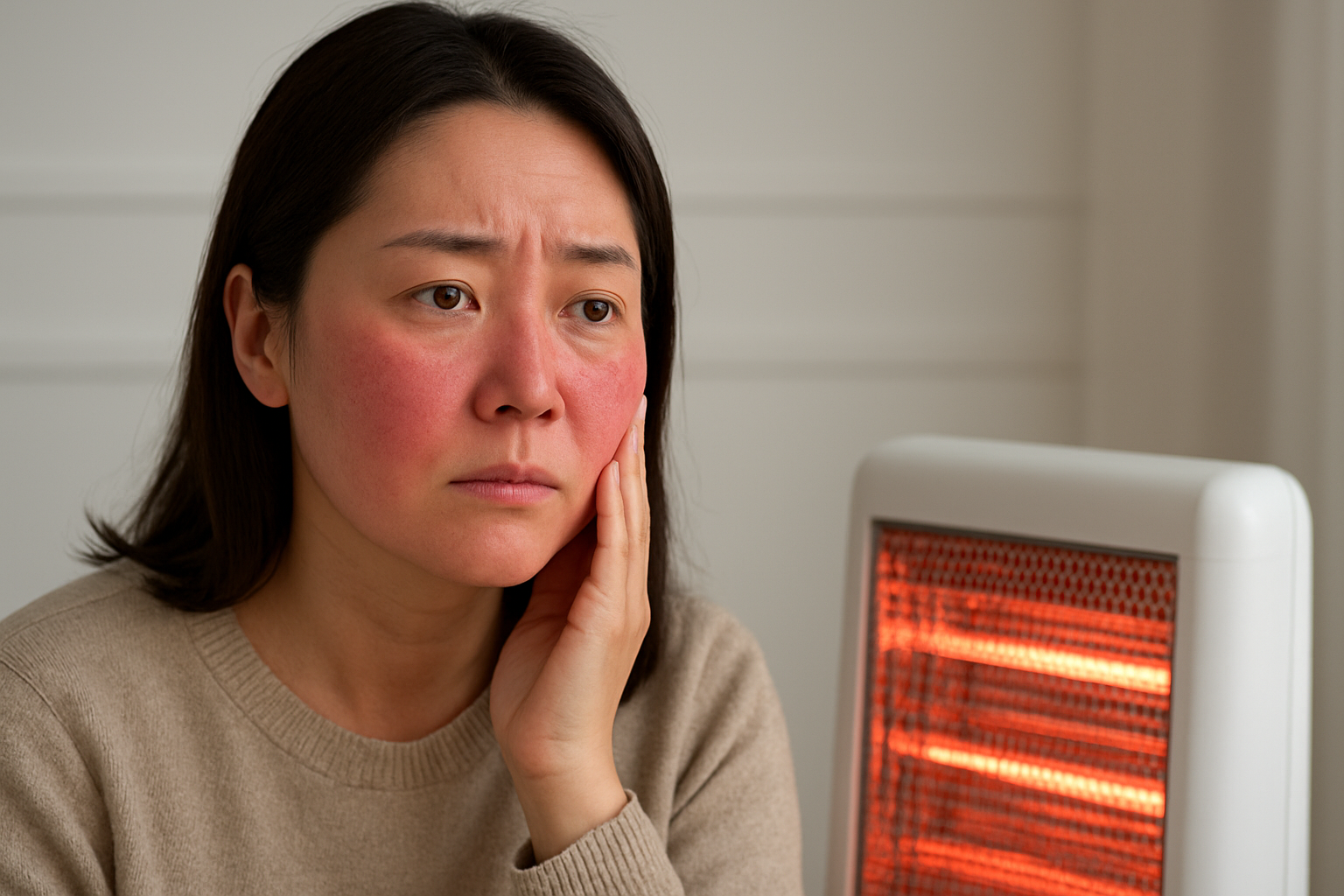 暖房で顔が赤くなる主な理由