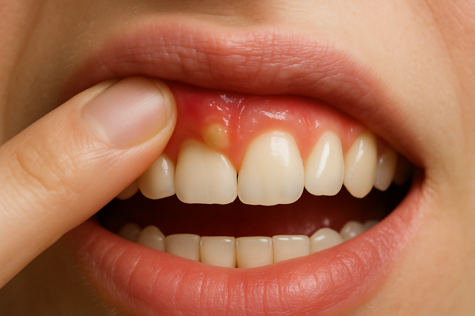 歯茎の膿を自分で出すのは絶対にしてはいけません