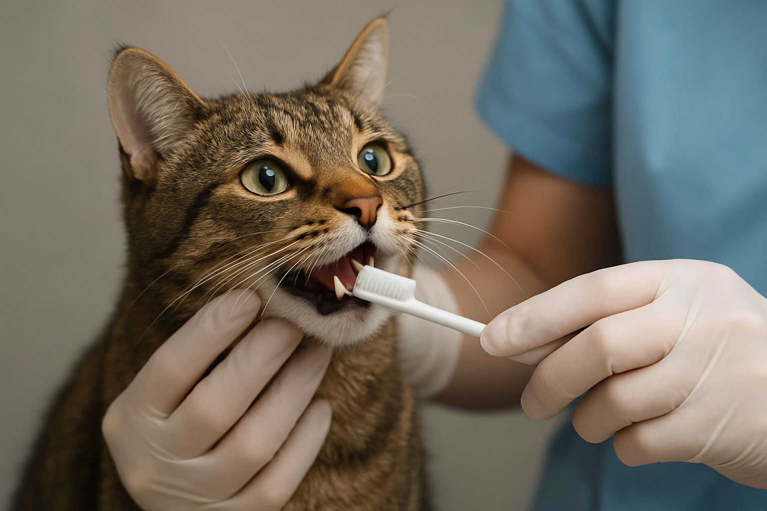 猫の歯磨きをしてないと、歯周病と全身疾患のリスクが高まります