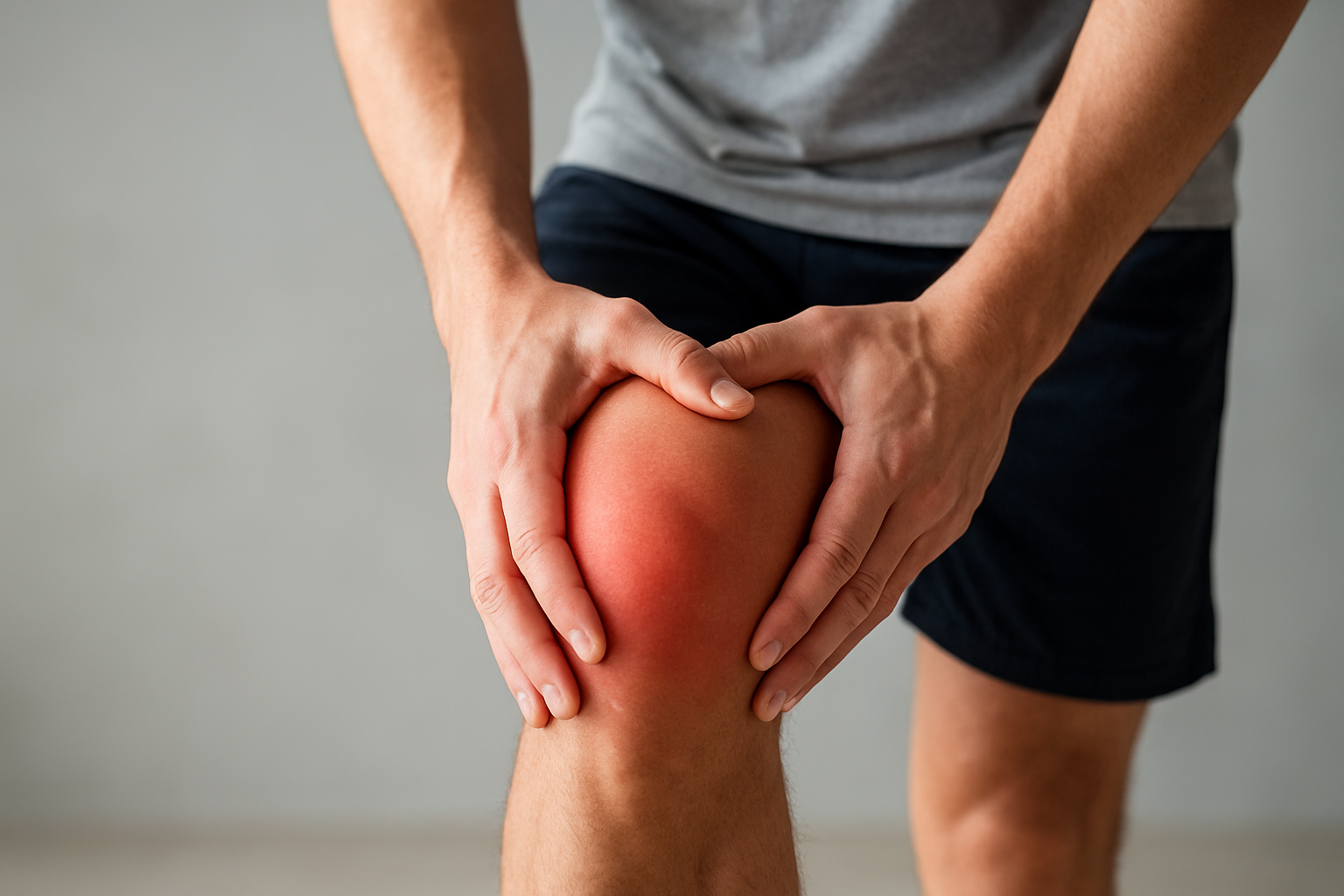 膝を強打して歩くと痛いのは、内部損傷がないか確認が必須です