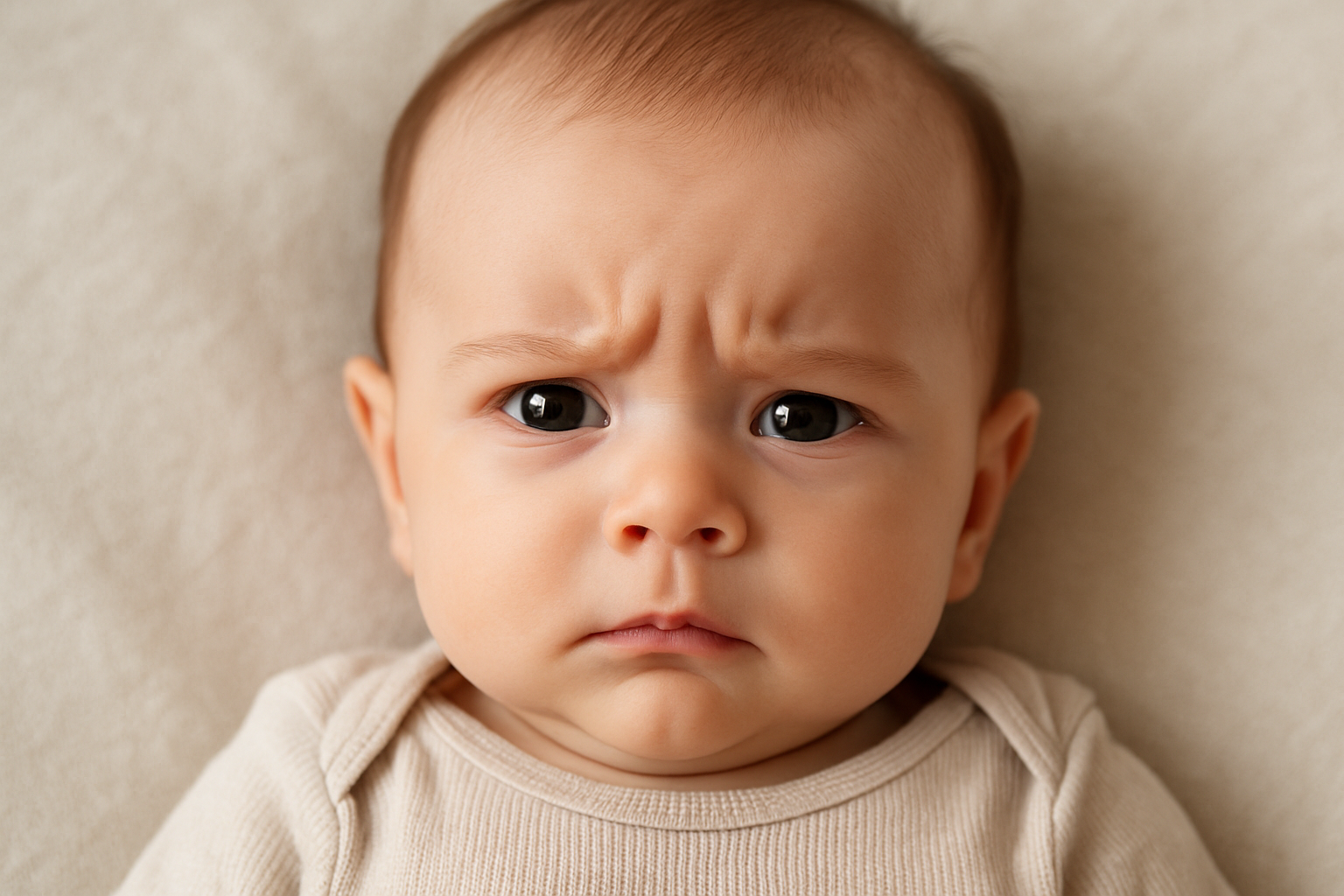 赤ちゃんの眉間の青筋は、成長とともに目立たなくなる生理的な特徴です