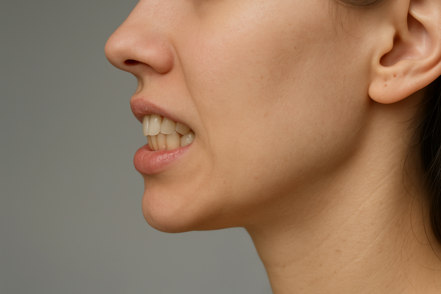 過蓋咬合の治療でしゃくれるのは、実際には稀なこと