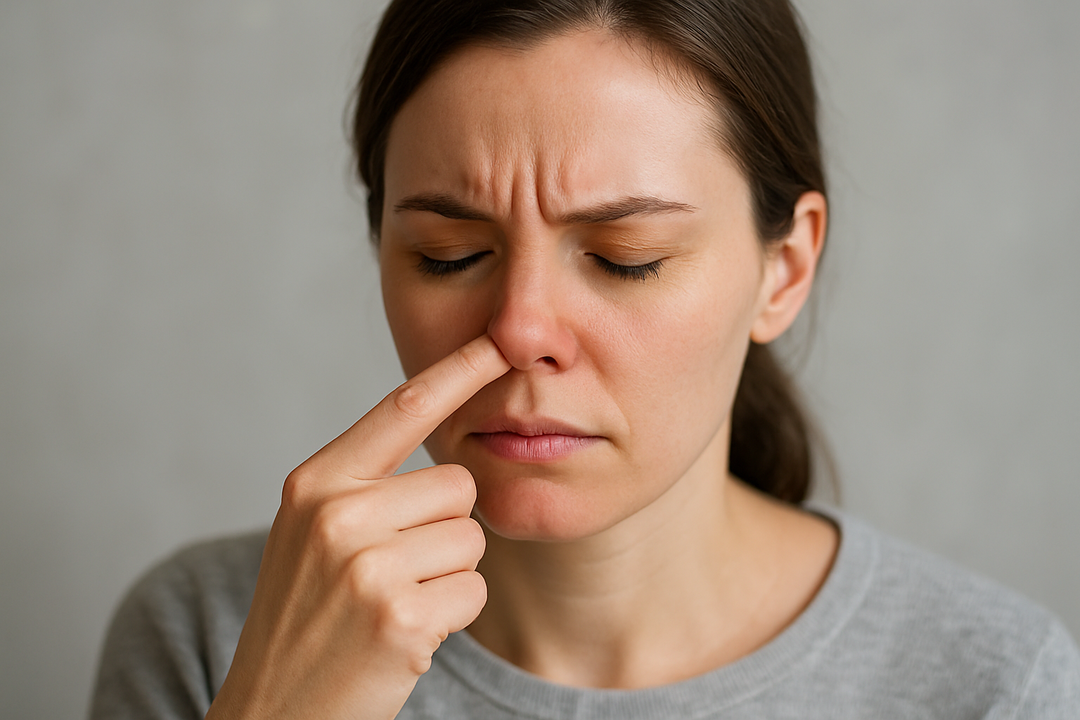 鼻の下の痛みは複数の原因が考えられます