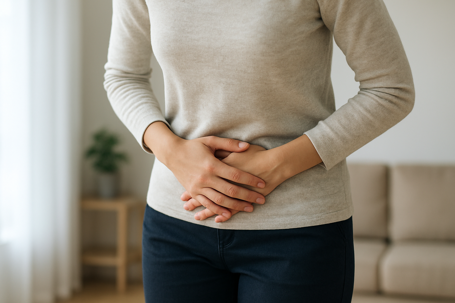 立つとお腹が痛い原因は複数あります