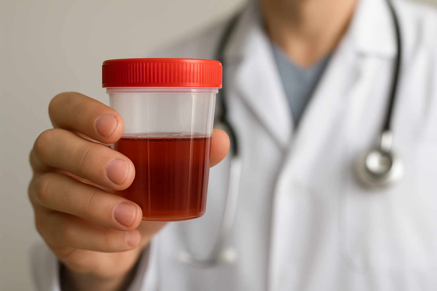 血尿が一回だけでも病院に行くべきです