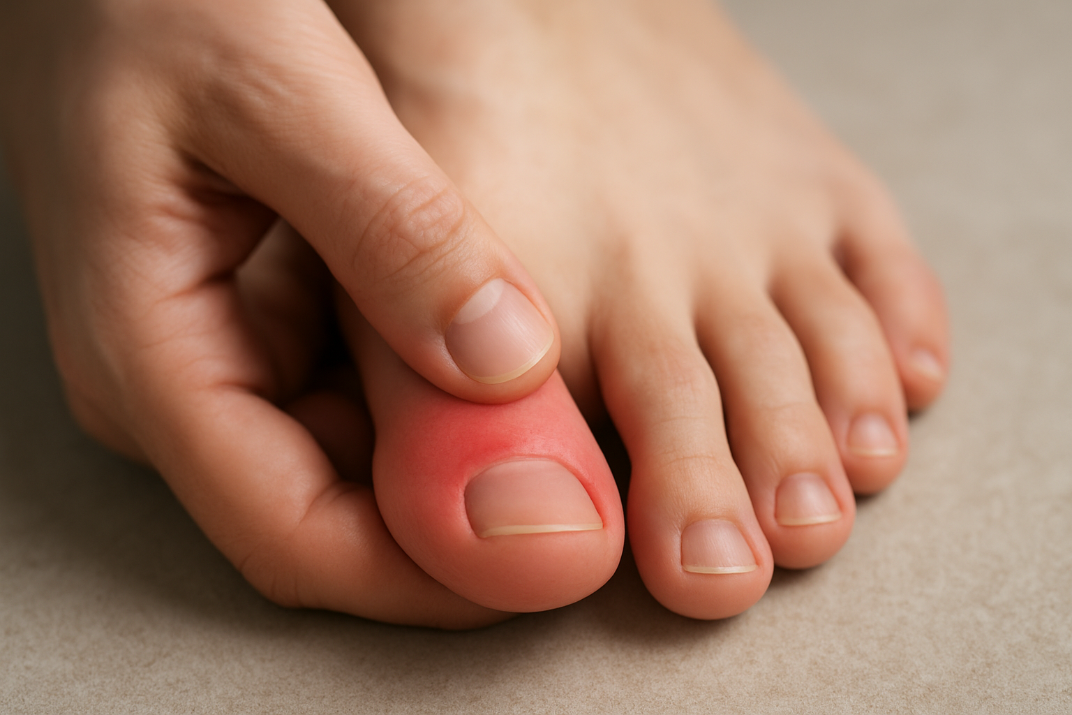 足の親指の爪の横が痛いときは早めの対処が大切です