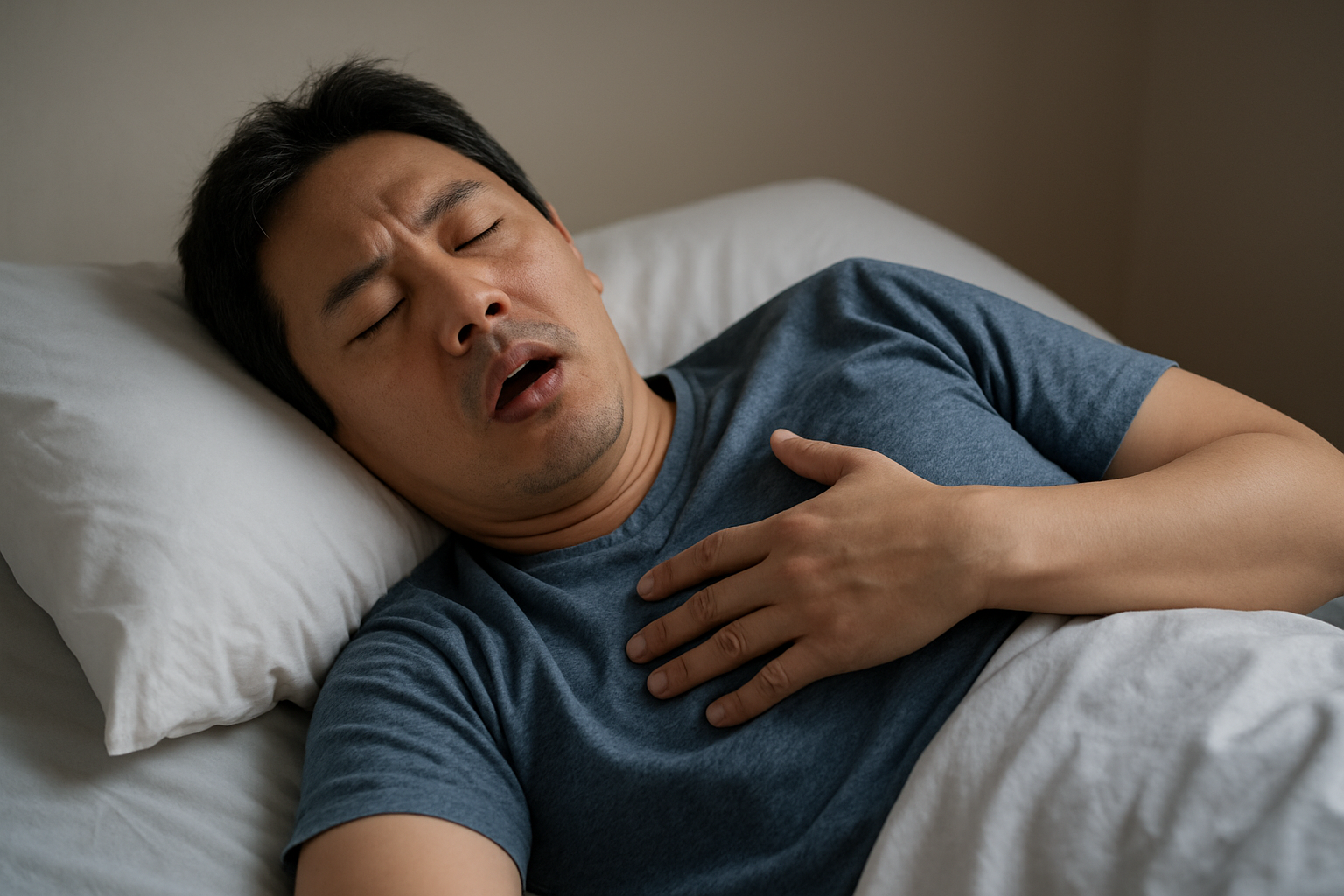 寝ようとすると息が止まる原因は睡眠時無呼吸症候群かもしれません