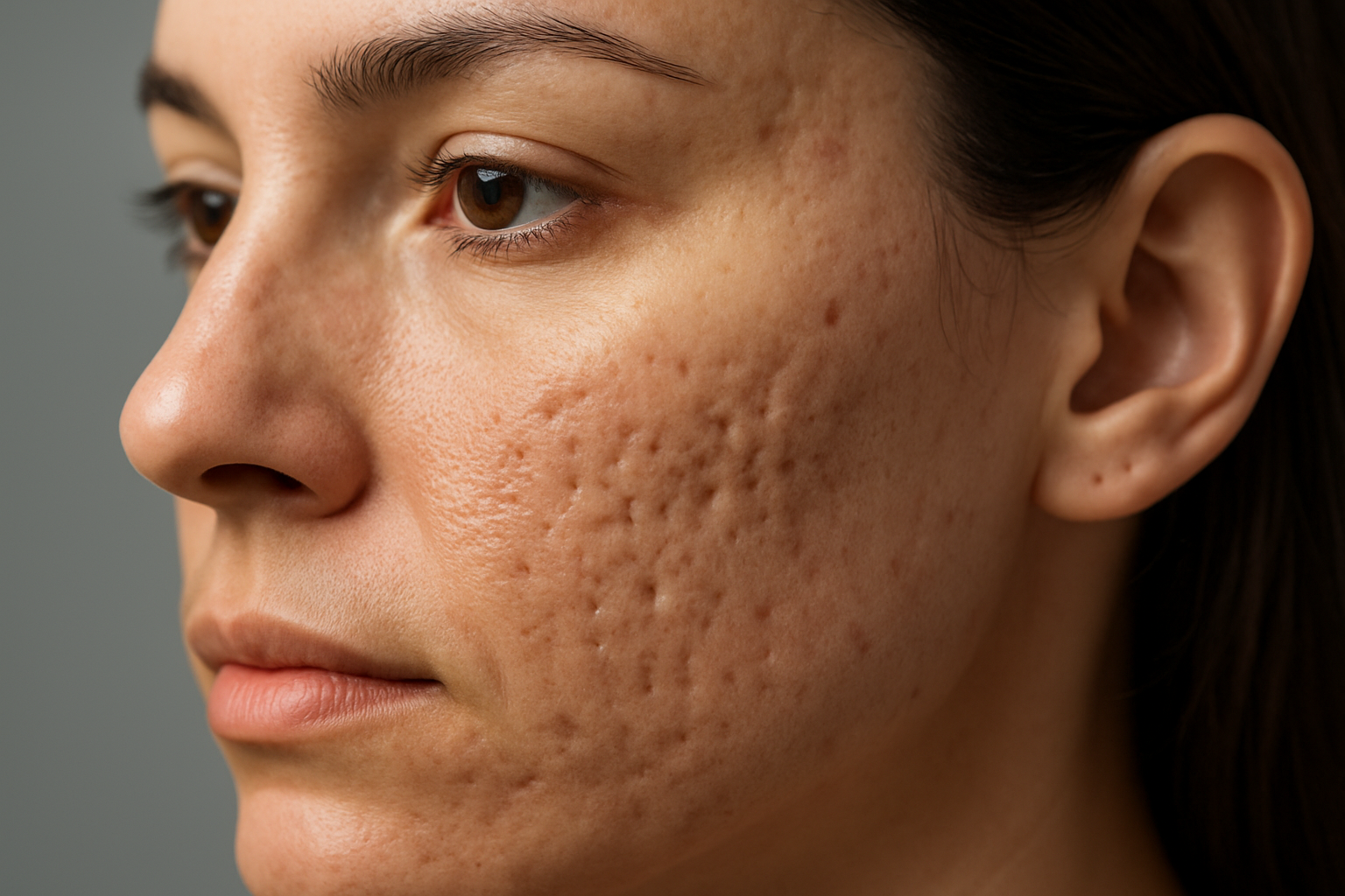 ニキビ跡の穴は「クレーター」と呼ばれる肌の傷跡です