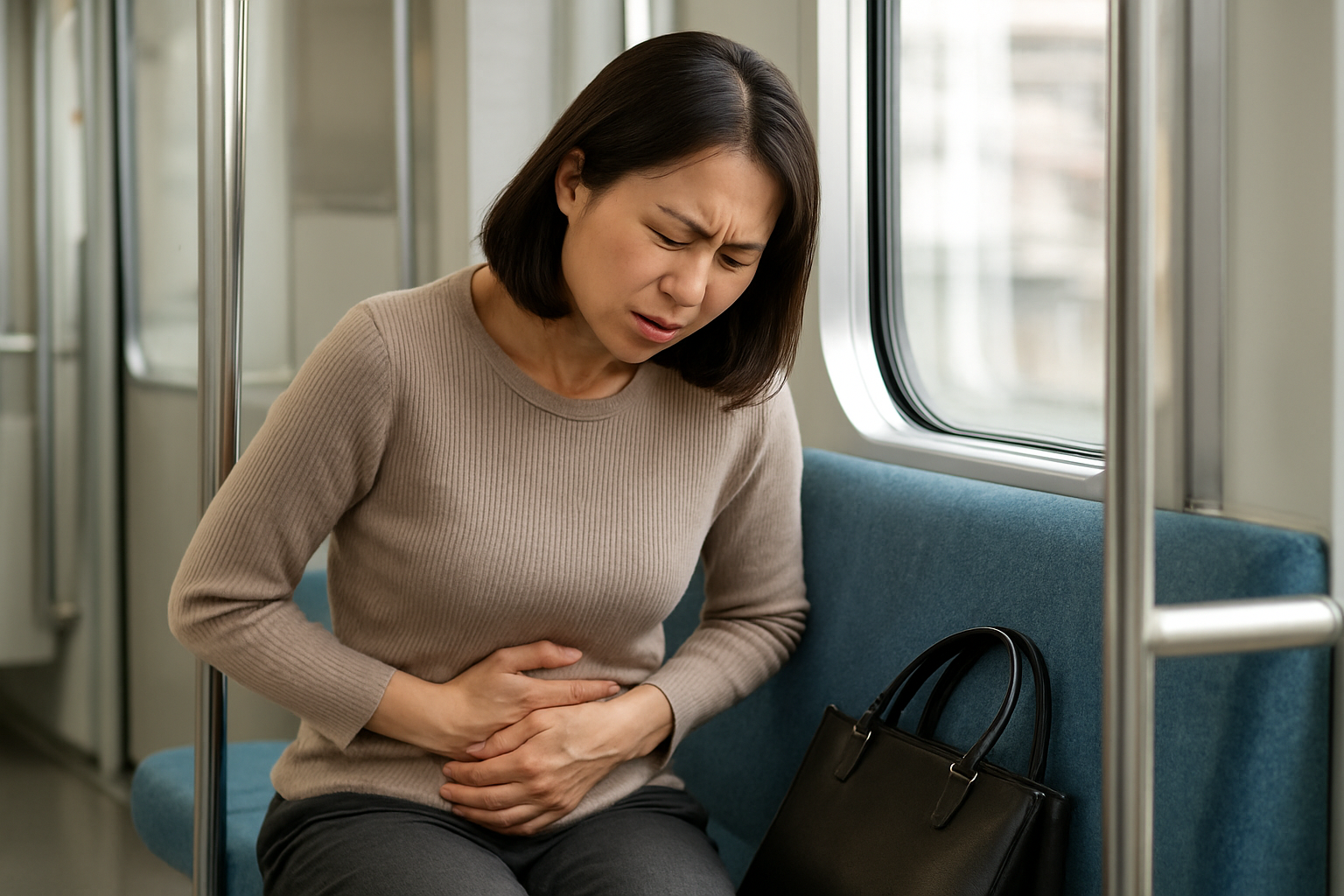 電車での腹痛、その正体は「過敏性腸症候群」かもしれません