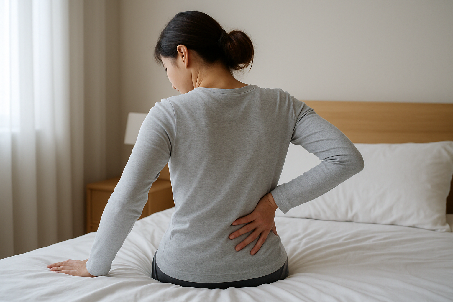寝ると背中が痛い、起きると治る原因とは