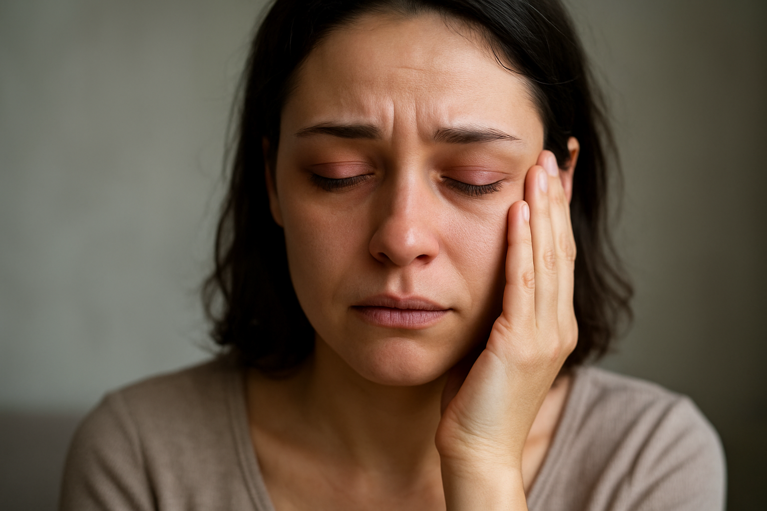 泣いたあとの目の腫れは寝る前の対処で軽減できます