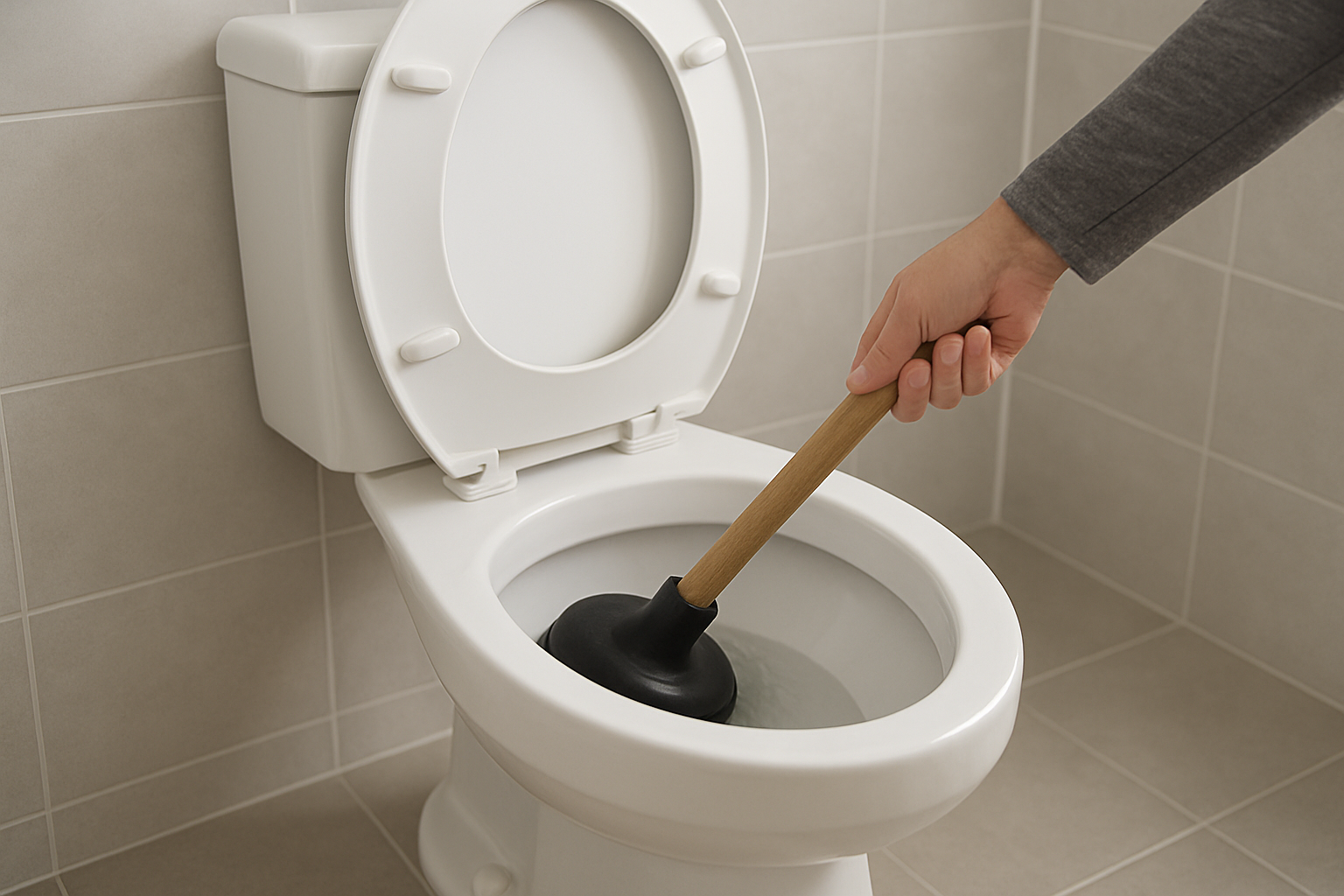 トイレのつまりが自然に治るかどうかは「原因」次第です