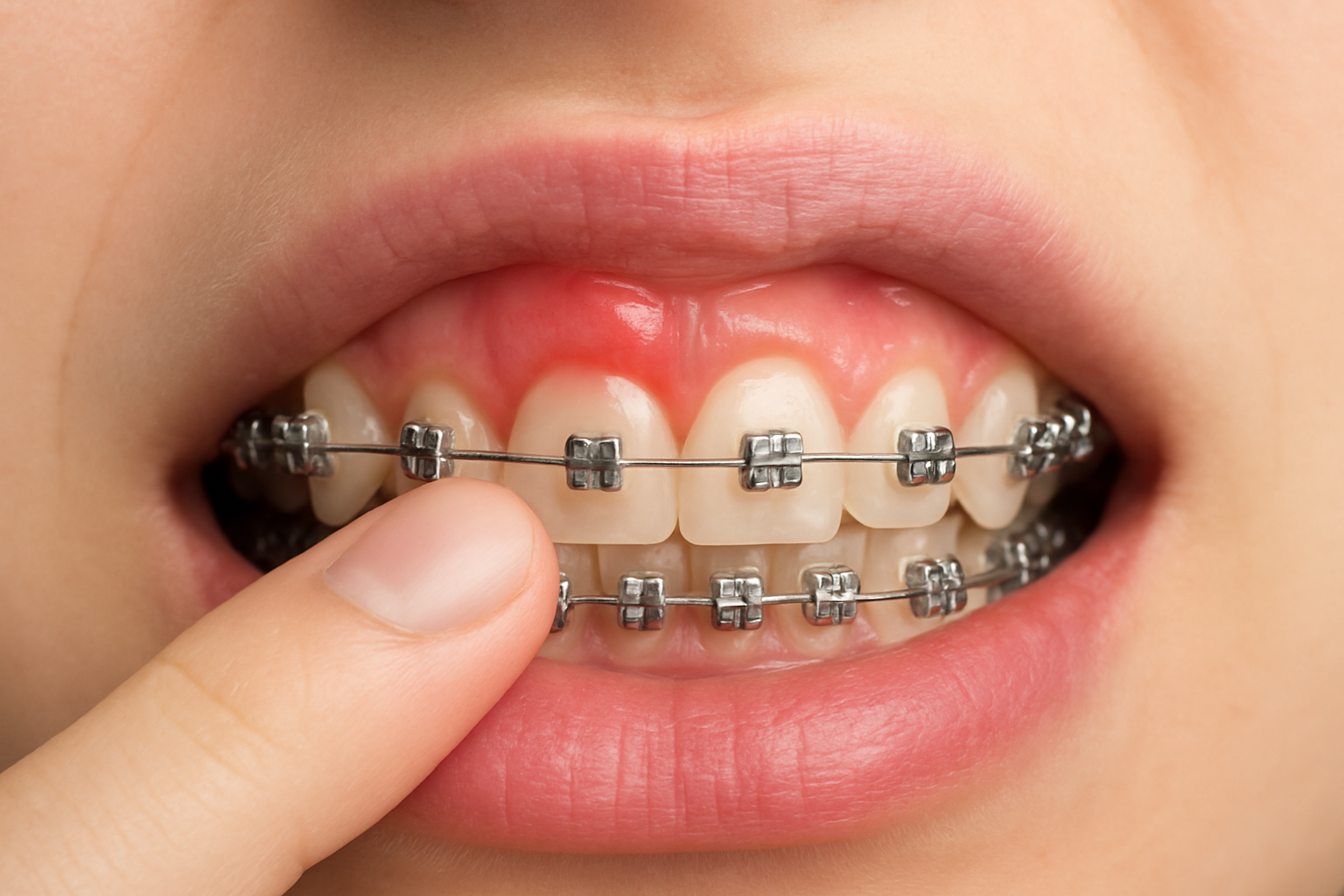 矯正中の歯茎のぶよぶよは歯肉炎のサインかもしれません