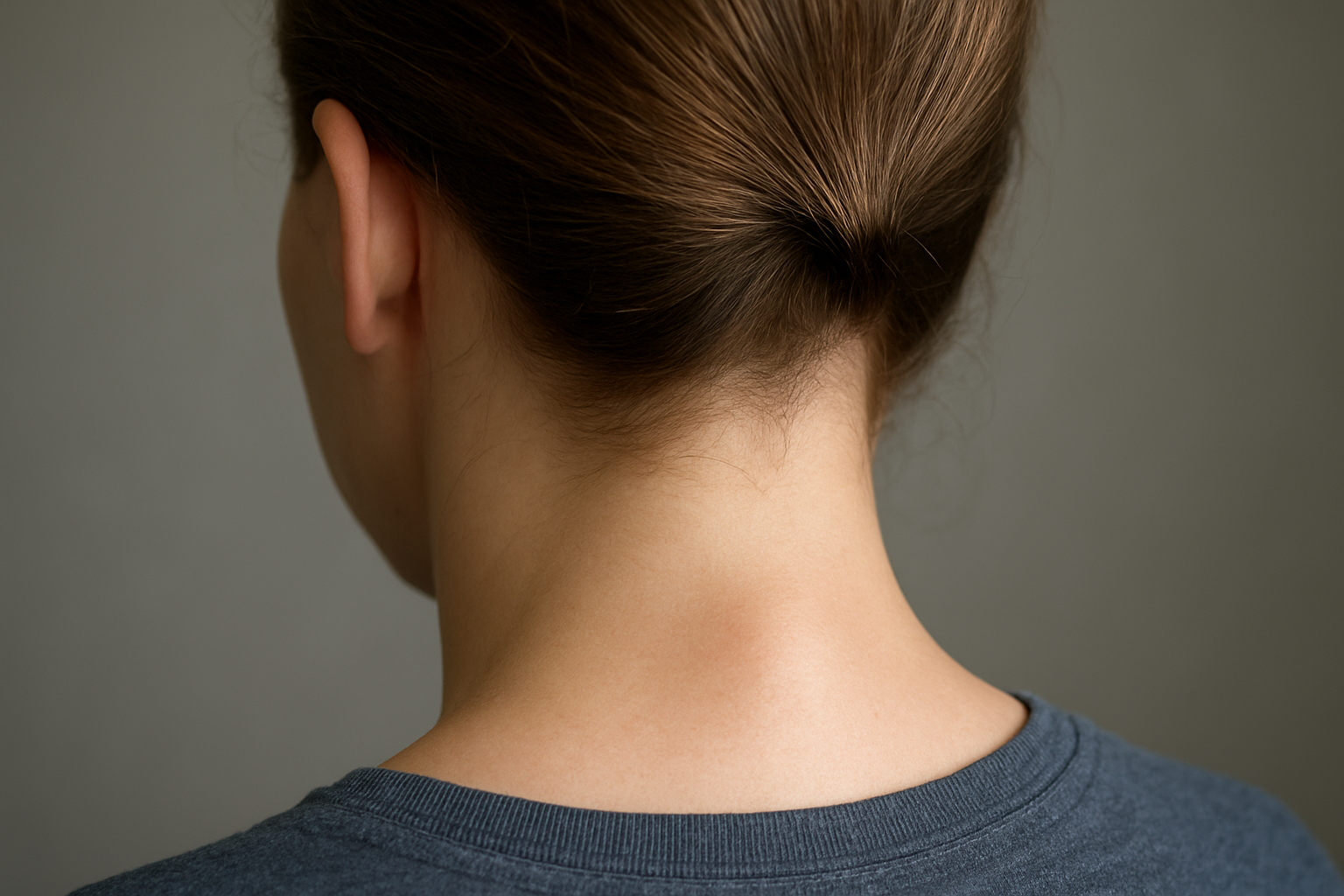 後頭部の骨の出っ張りは多くの場合、心配いりません