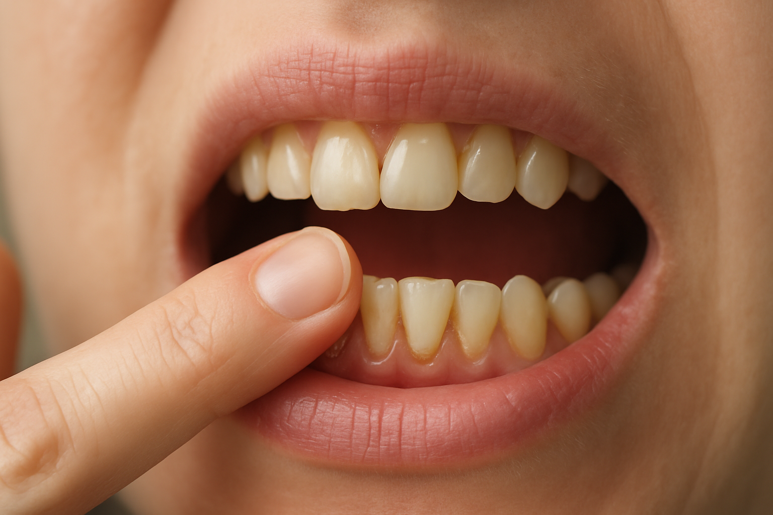 歯石が爪で取れたら、すぐに歯科医院へ行くべきです