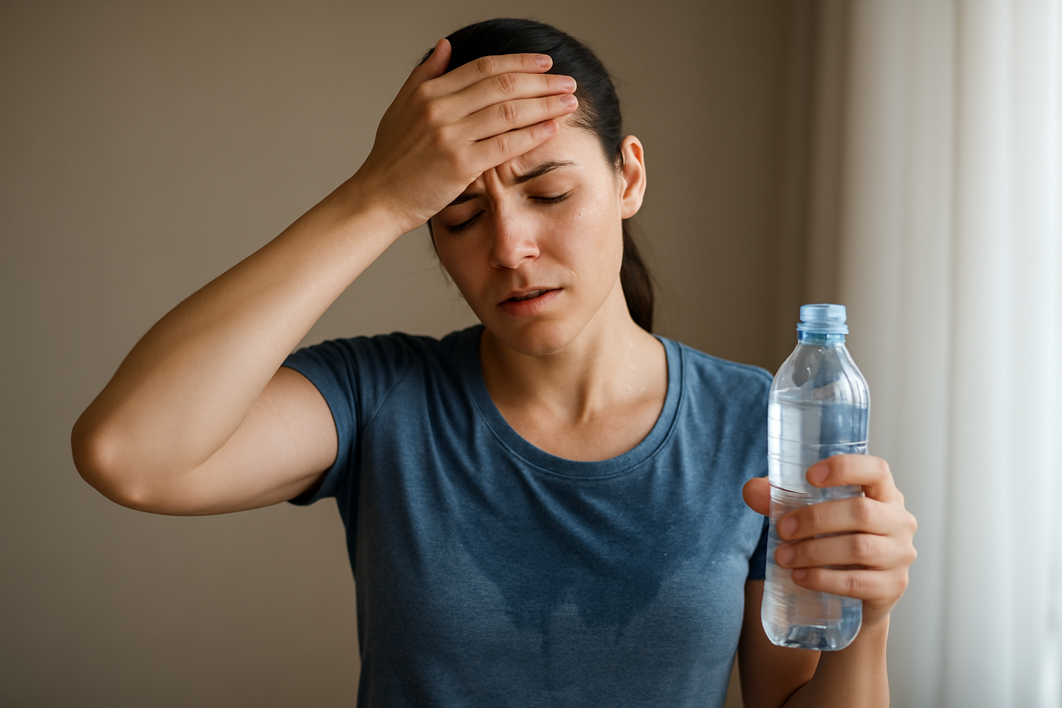 汗をかくと尿が出ないのは脱水症状のサインです