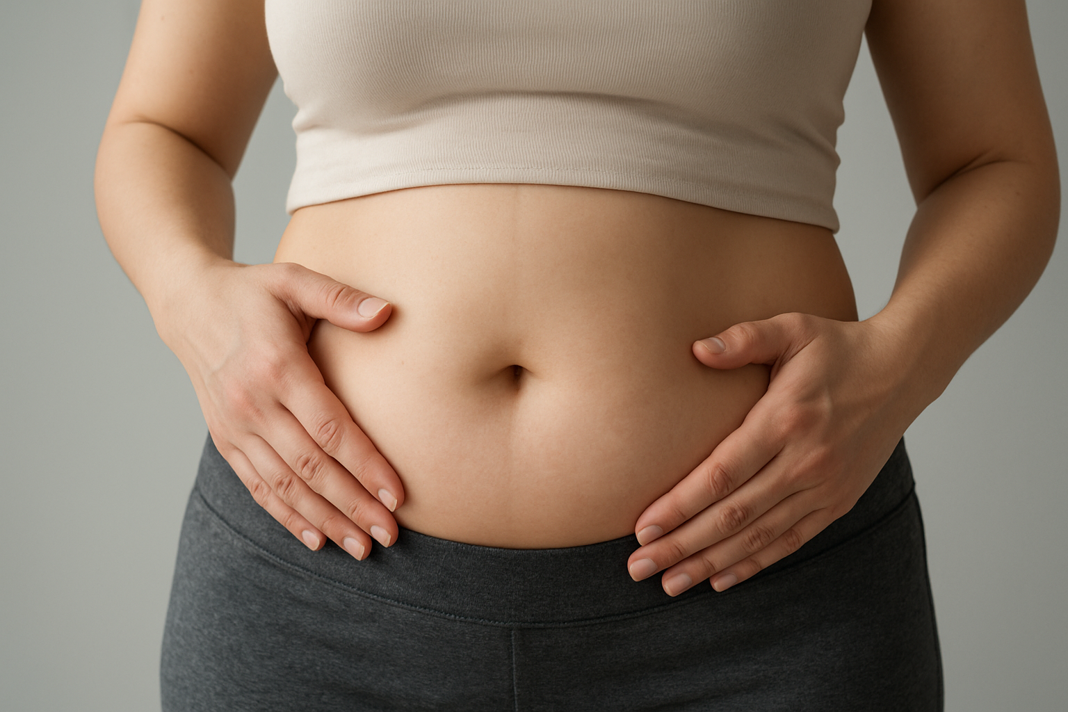 お腹の膨らみが左右で違う場合の結論