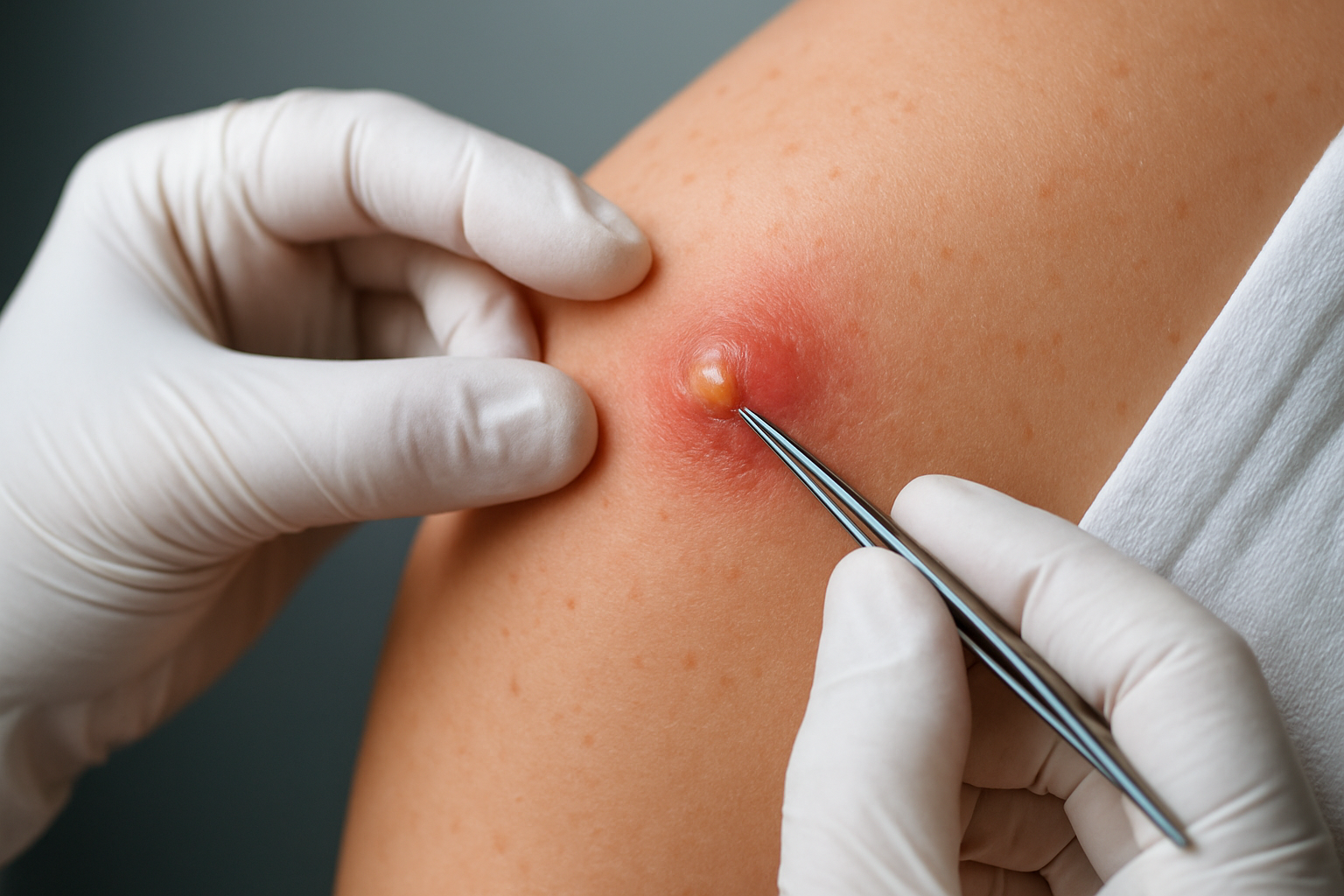 ひょうその膿抜きは自分でしてはいけません