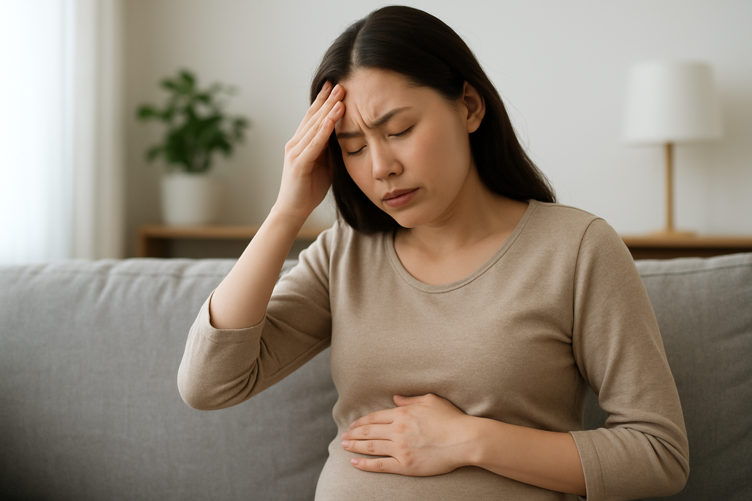 妊娠初期の下痢、腹痛、冷や汗は多くが自然に回復します