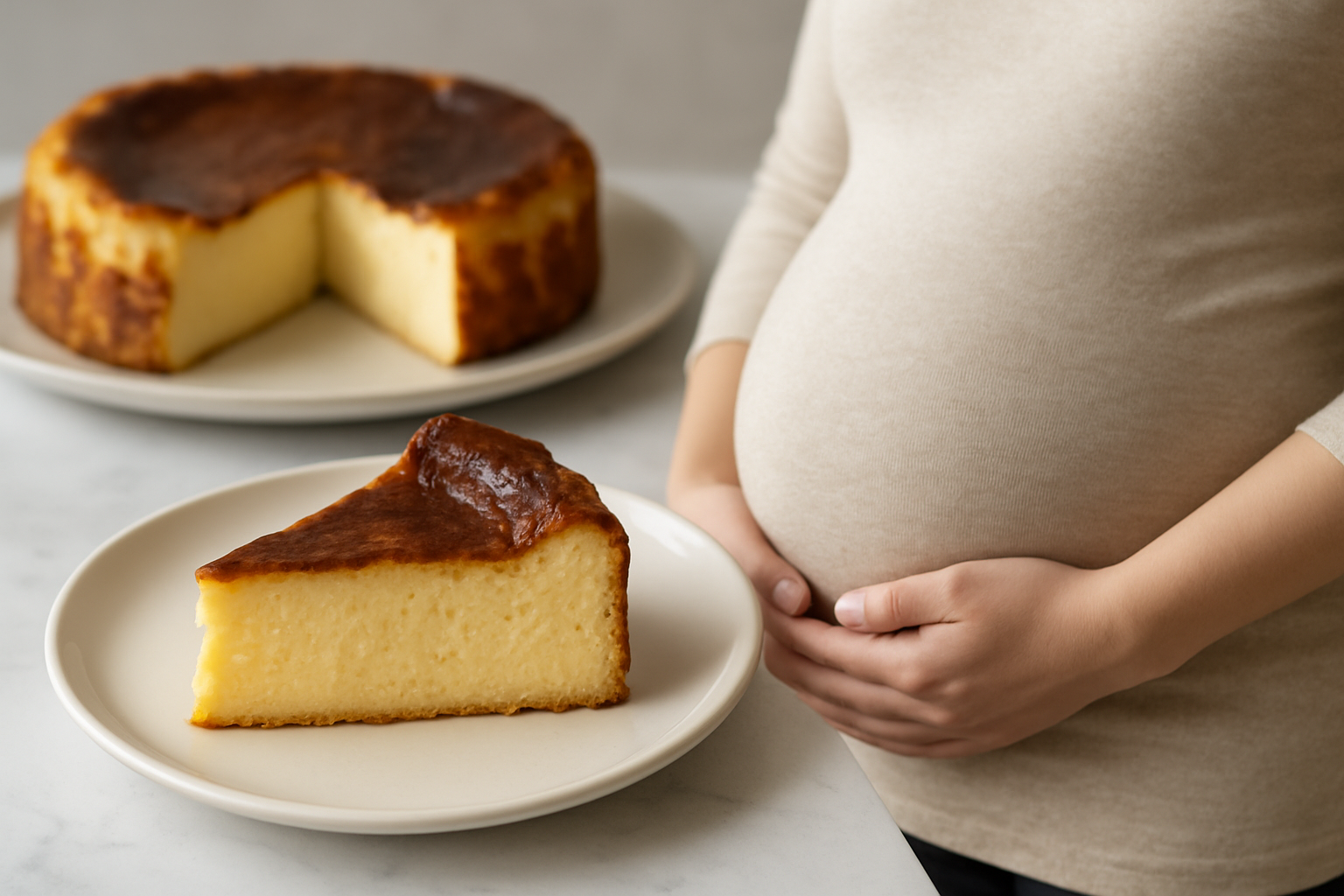 妊娠中でもバスクチーズケーキは食べられます