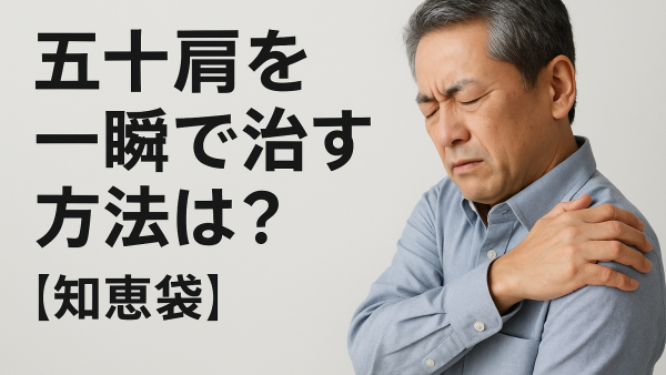 五十肩を一瞬で治す方法は？【知恵袋】