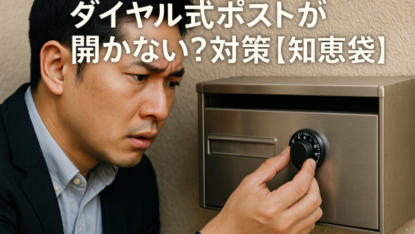 ダイヤル式ポストが開かない？対策【知恵袋】