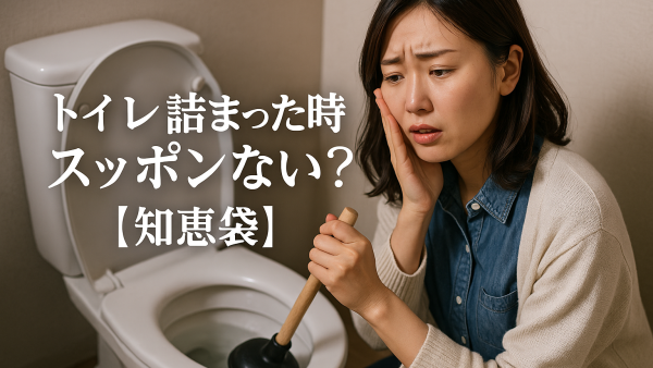トイレ詰まった時スッポンない？【知恵袋】