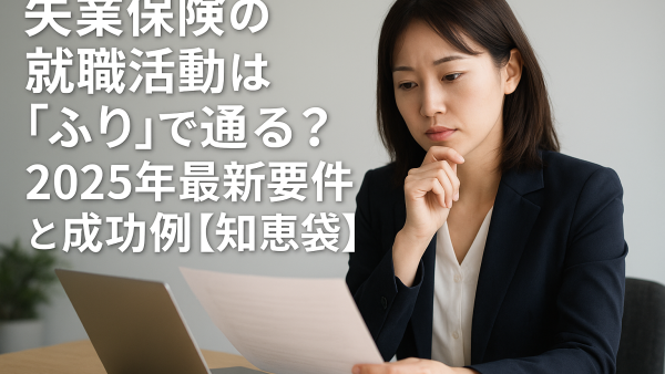 失業保険の就職活動は「ふり」で通る？2025年最新要件と成功例【知恵袋】