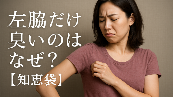 左脇だけ臭いのはなぜ？【知恵袋】