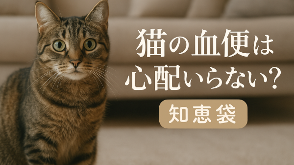 猫の血便は心配いらない？【知恵袋】