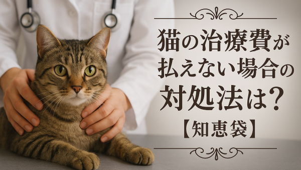 猫の治療費が払えない場合の対処法は？【知恵袋】