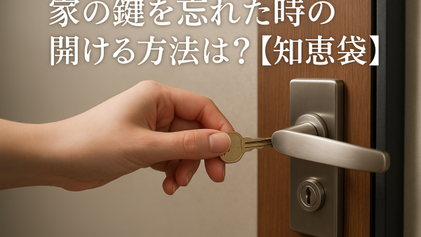 家の鍵を忘れた時の開ける方法は？【知恵袋】