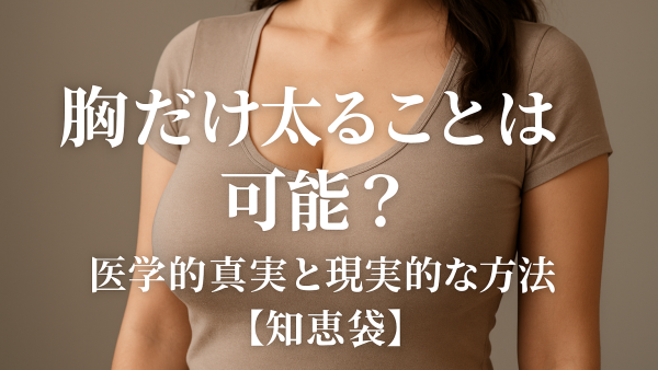 胸だけ太ることは可能？医学的真実と現実的な方法【知恵袋】