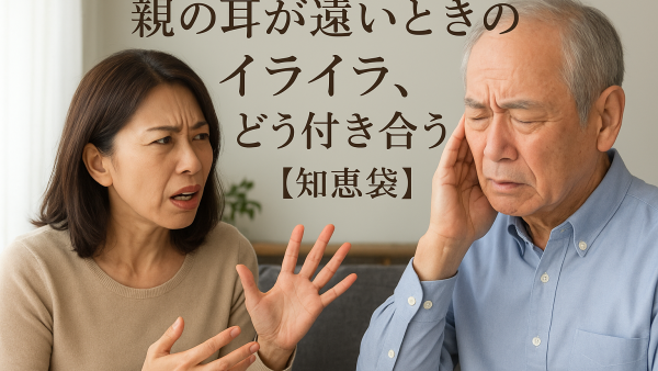 親の耳が遠いときのイライラ、どう付き合う？【知恵袋】