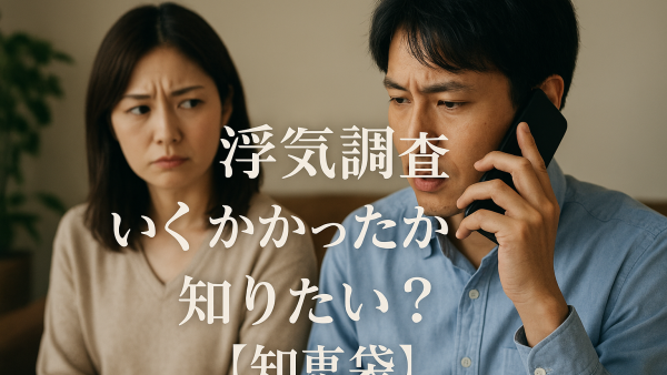 浮気調査いくらかかったか知りたい？【知恵袋】