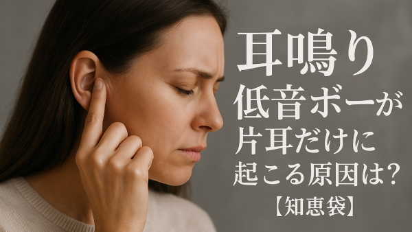耳鳴り低音ボーが片耳だけに起こる原因は？【知恵袋】