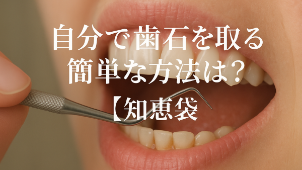 自分で歯石を取る簡単な方法は？【知恵袋】